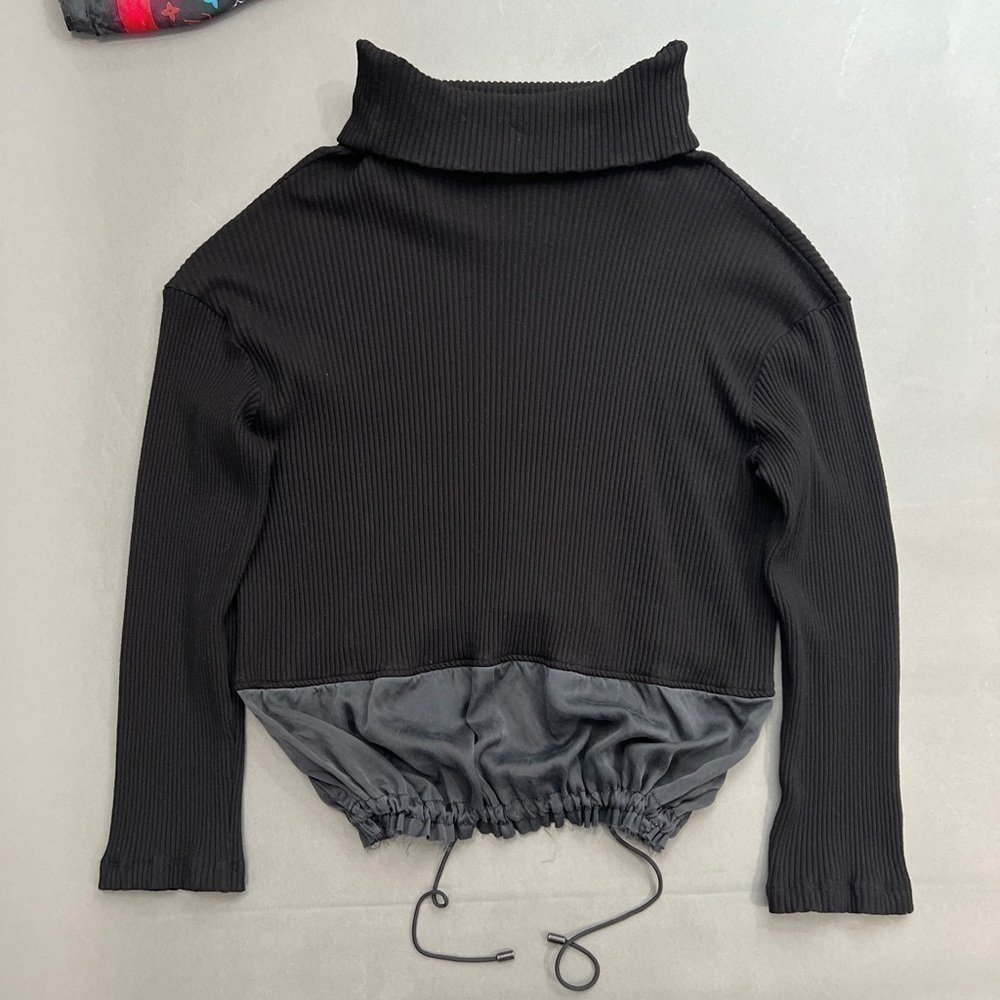 PUBLIC SCHOOL NYC Boxy Silk & Viscose Knit Sweater